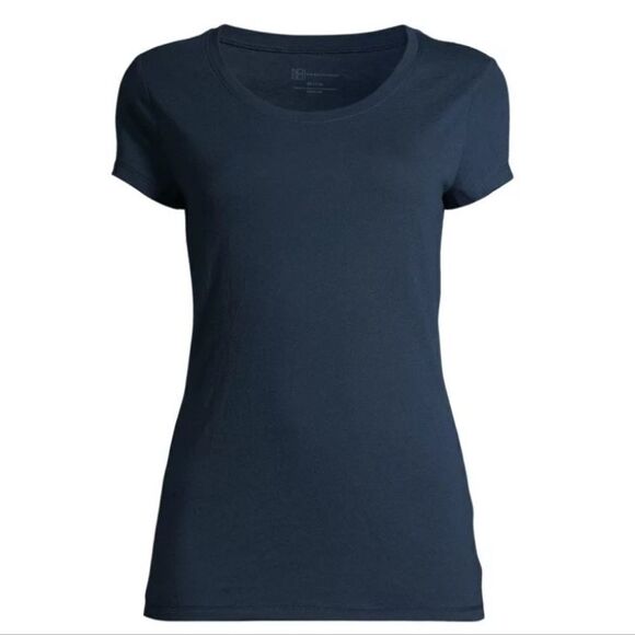 No Boundaries Junior's Navy Everyday Short Sleeve T-Shirt - Picture 2 of 11